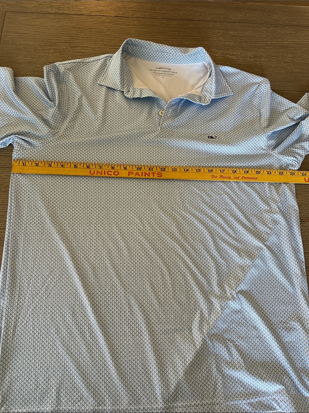 Vineyard Vines On The Go Sankaty Polo blue whale print size L - Picture 6 of 9